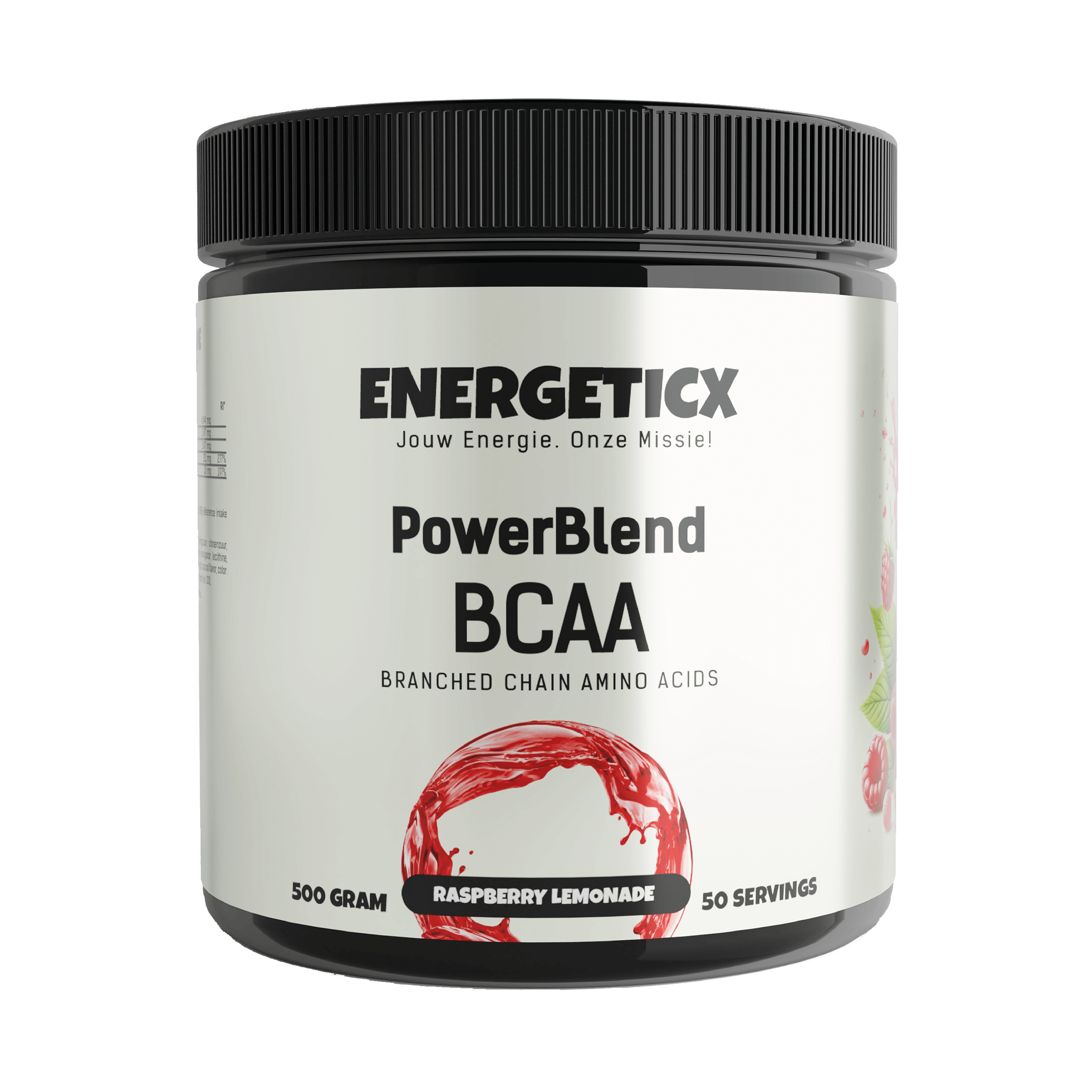 bcaa framboos drank energeticx aminozuren 