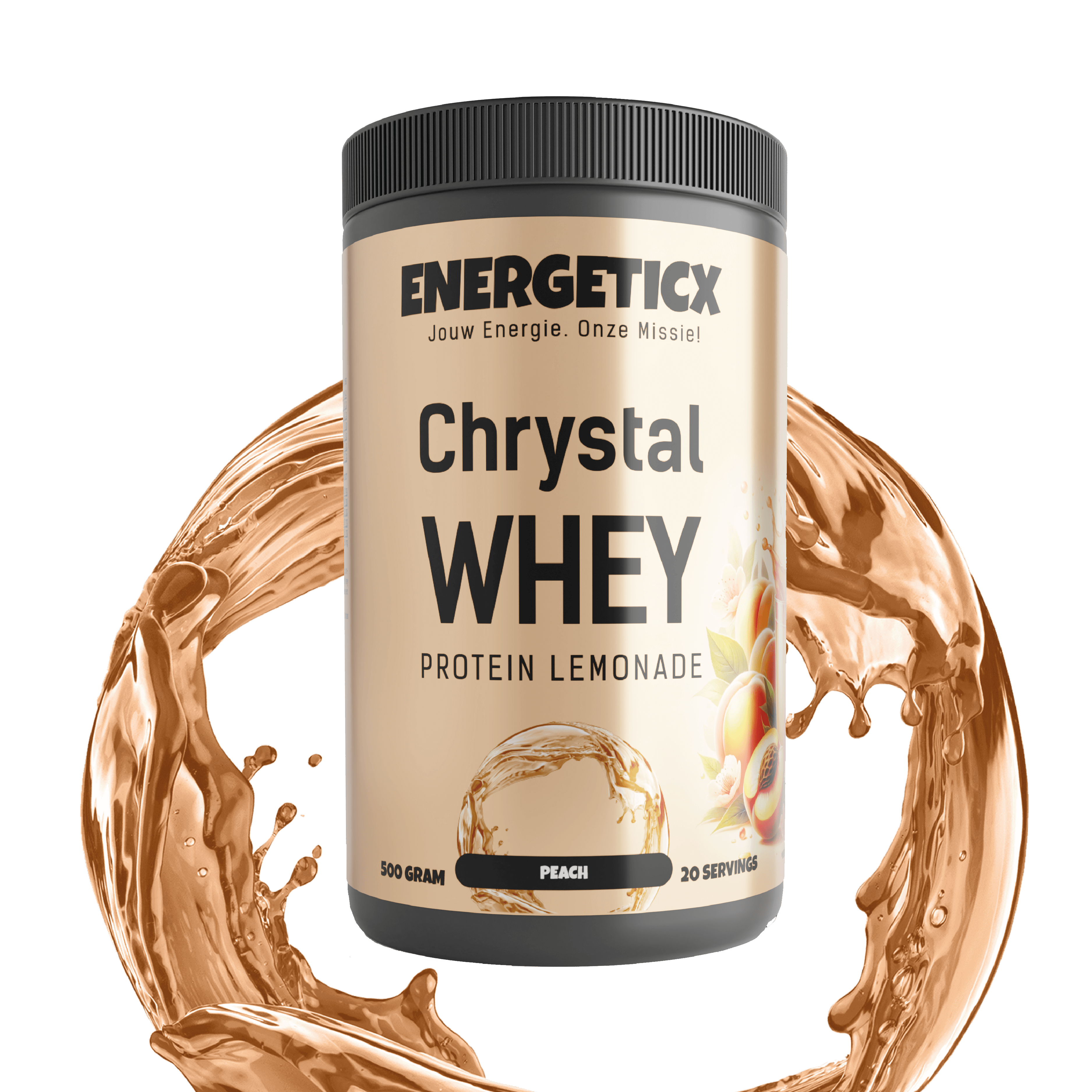 ChrystalWhey perzik - Clear Whey eiwitpoeder 