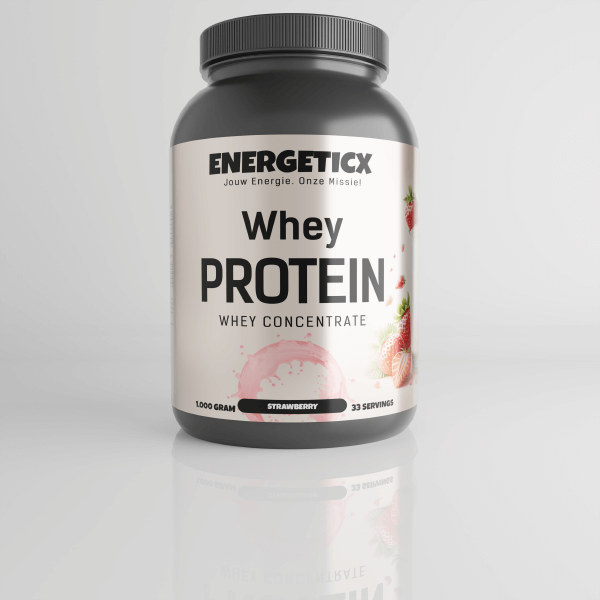 Whey Concentraat Aardbei eiwit poeder supplementen van Energeticx