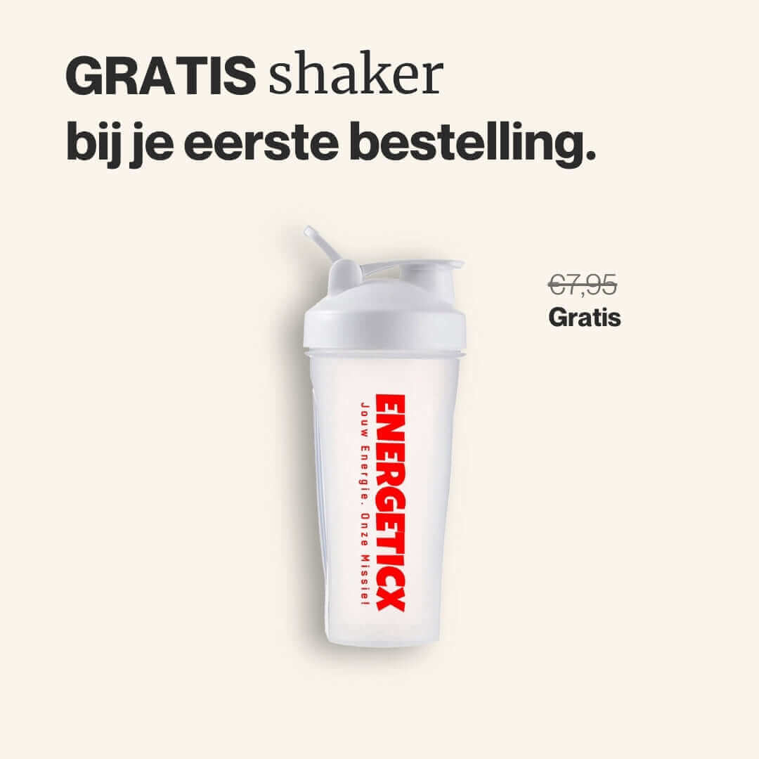 energeticx gratis shaker bij je eerste bestelling