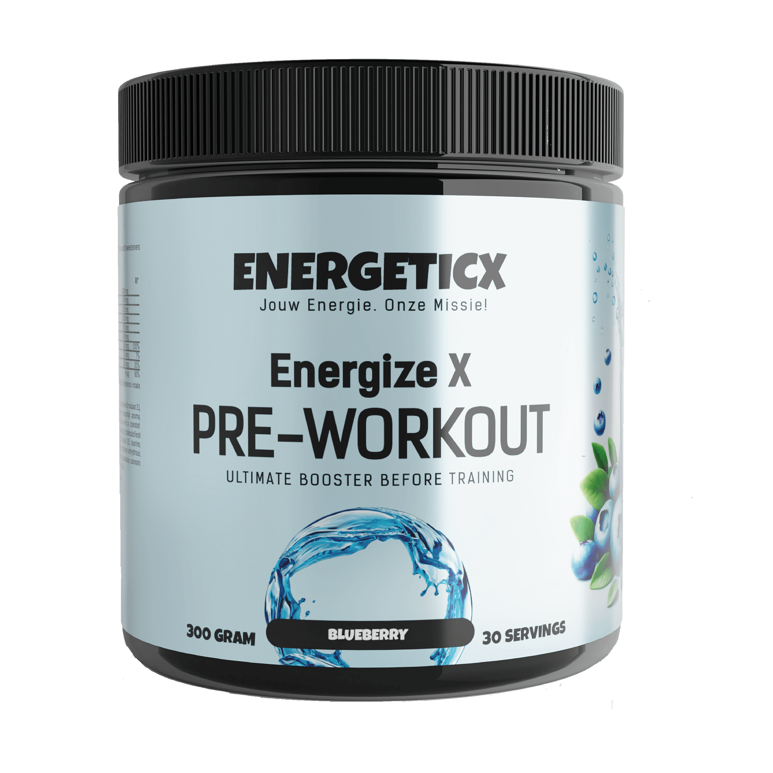 EnergizeX Bosbessen - Pre-workout - Krachtige formule voor energie en focus vóór de training met heerlijke bosbessensmaak 2