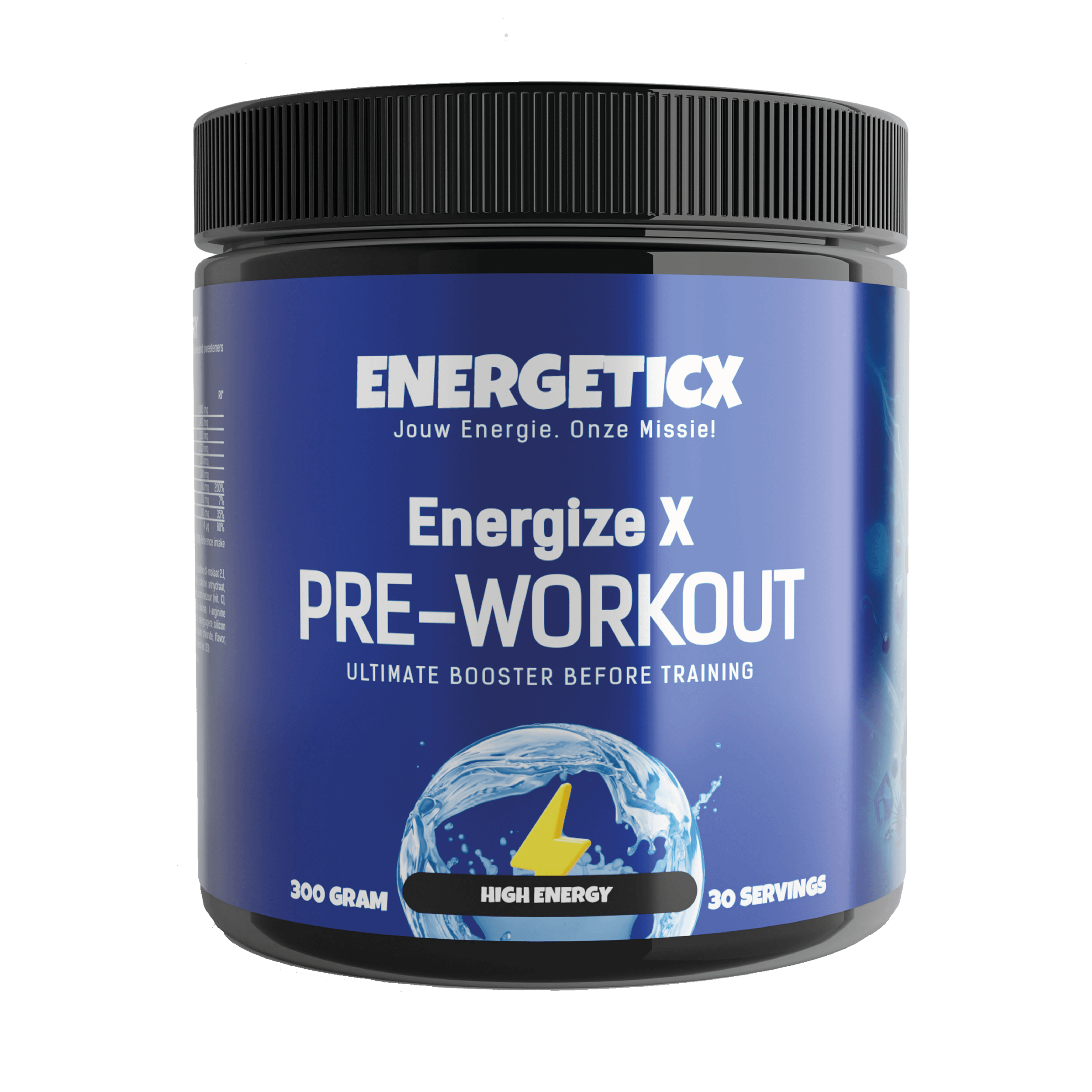 EnergizeX energy drink  - Pre-workout - Verfrissende boost voor energie en focus vóór de training voor 2 