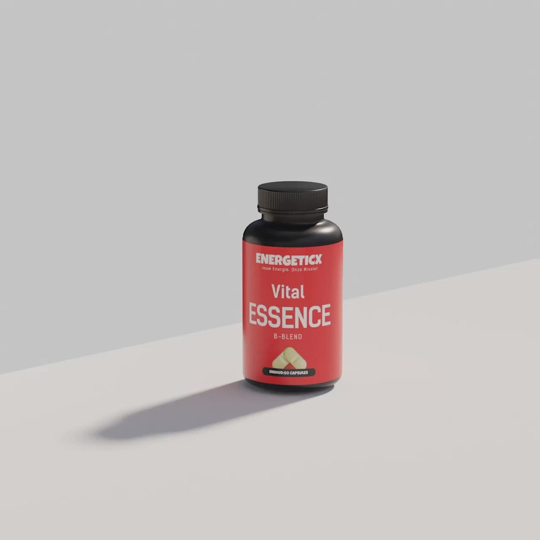 Vital Essence - Vitamine B Blend - Krachtige mix voor een gezonde vitamine B-aanvulling 3D movie