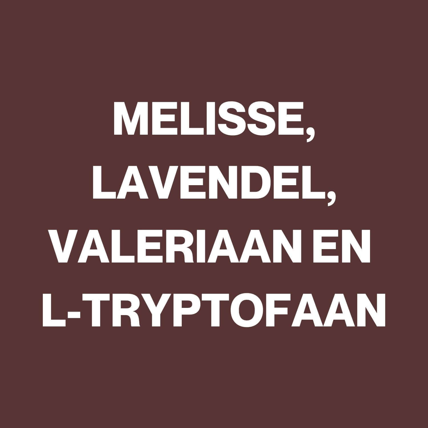 slaap support energeticx melisse lavendel valeriaan