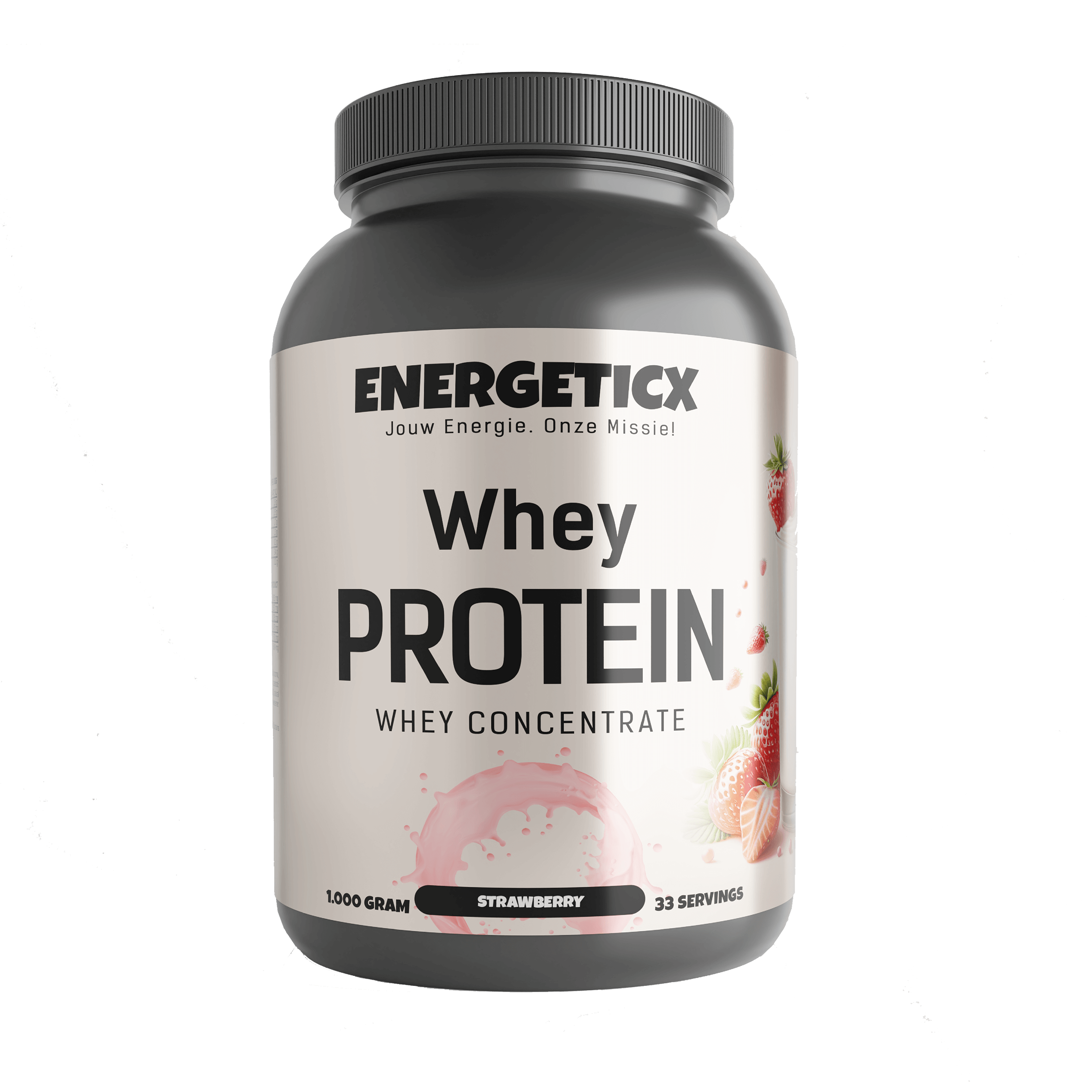 Whey Concentraat Aardbei eiwit poeder supplementen van Energeticx voor